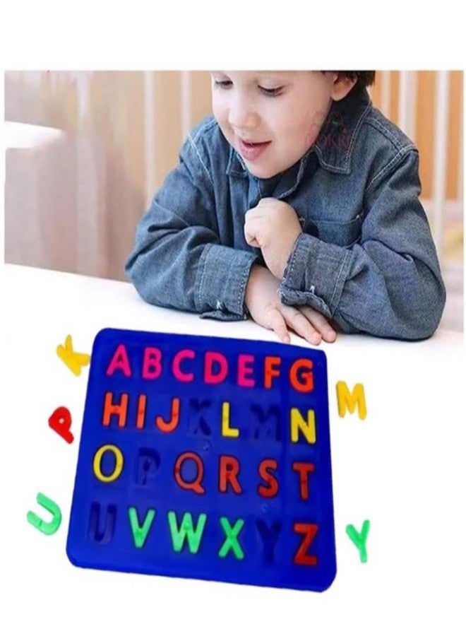 LILBABEZ Cream Multi Plastic 3D Alphabet Learning Toy for Kids | Durable ABCD Puzzle Board with Capital Letters | Early Educational Learning Board | Fun Preschool Activity Toy for Toddlers & Children - Image 4