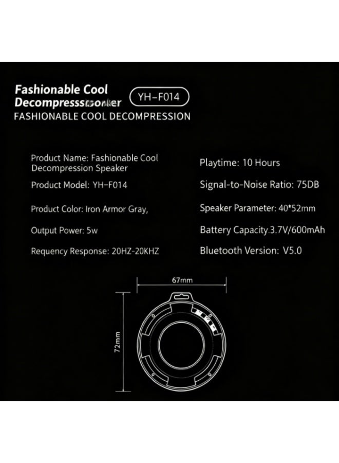 سماعة بلوتوث مع فتّاحة سبينر - هيكل من سبائك الزنك - مدة تشغيل فائقة الطول - دوران صامت - صوت ستريو عالي الدقة - بلوتوث 5.3 - هدية لتخفيف التوتر - Image 4