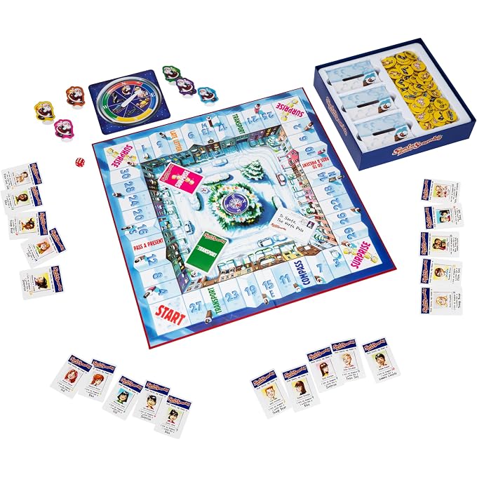 MOOSE Santa's Rooftop Scramble is A Family Board Game Full of The Magic of Christmas Where Players Act As Santa, Collect and Deliver Presents to The Right Houses, for 2-6 Players, Ages 5+ - Image 3