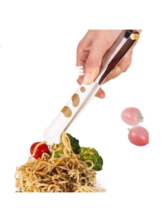 Dipple Food Tongs, Snack Tongs, Clean Hands, Potato Chip Tongs, Cute Ice Pick-Up Tongs, Bread Tongs, Anti-Scalding Small Tongs - Image 3