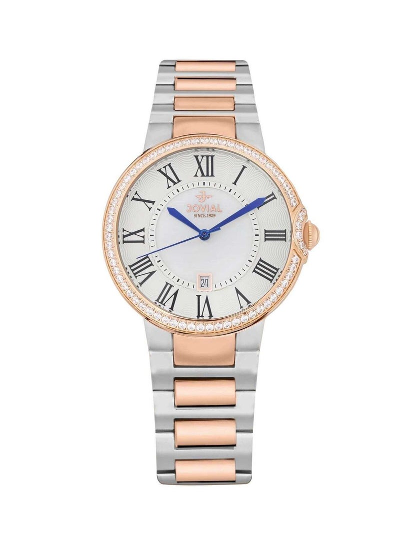 JOVIAL 9185LAMQ01ZE Women's Fashion Watch, Timeless Elegant Design for Every Occasion