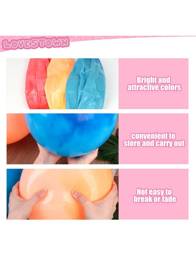 LovesTown 3PCS Playground Balls, 14 Inch Bouncy Balls Inflatable Dodgeball Kickballs with Hand Pump, for Kids Indoor and Outdoor - Image 4
