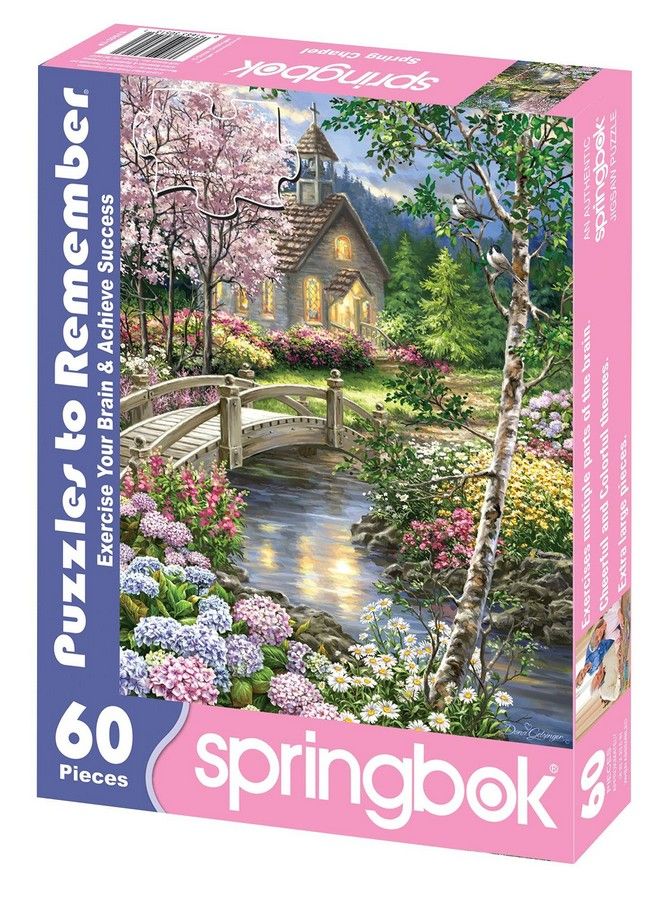 Springbok S 60 Piece Jigsaw Puzzle Spring Chapel Made In Usa - Image 3