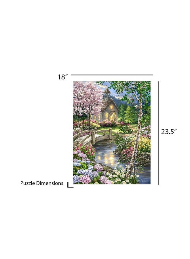 Springbok S 60 Piece Jigsaw Puzzle Spring Chapel Made In Usa - Image 5