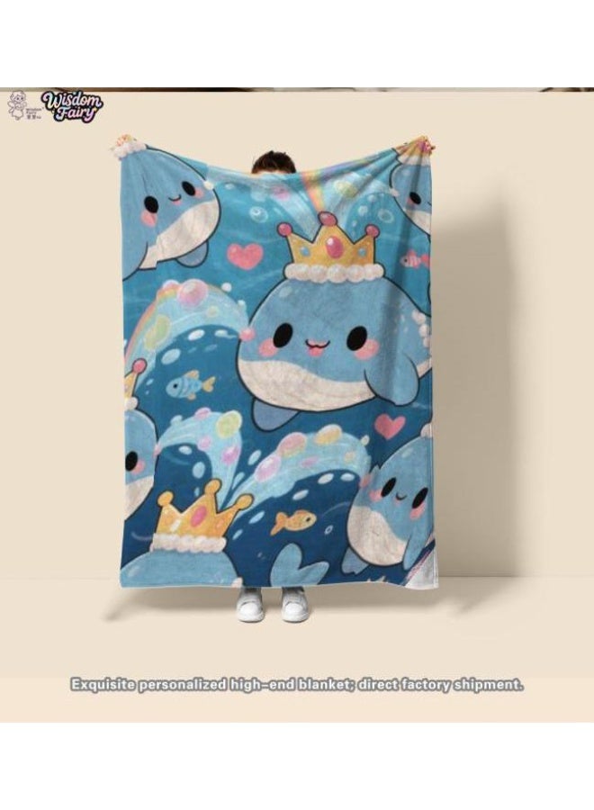 general Wisdom Fairy (latest) flannel thin blanket (warm and comfortable, suitable for sleep, game use, dust and sandproof) 150cm*200cm - 22 - Image 1