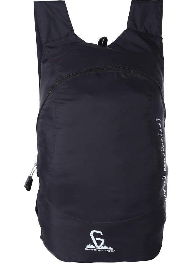 جرينلاندز حقيبة ظهر قابلة للطي GNL – خفيفة الوزن ومقاومة للماء، لون أسود - Image 1
