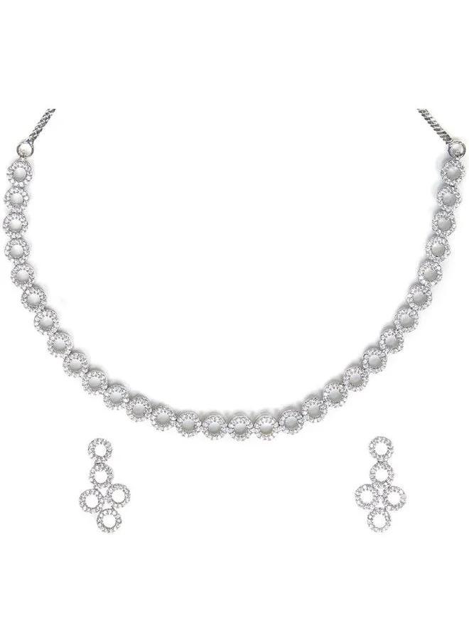 فويلا Victorian Inspired Necklace Set from Sparkling Elegance