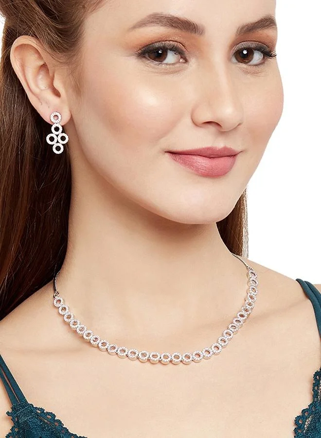 فويلا Victorian Inspired Necklace Set from Sparkling Elegance