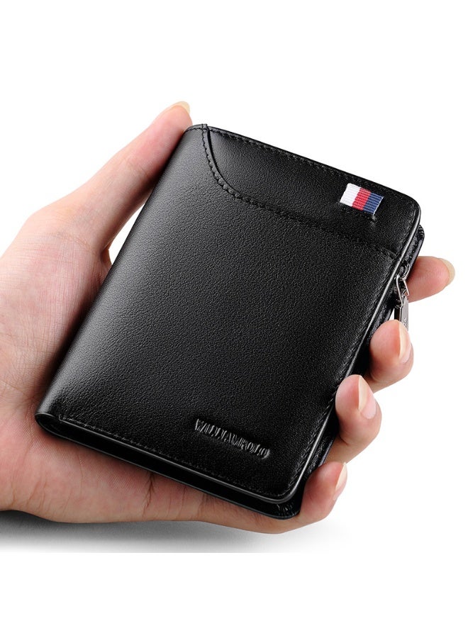 William Polo William Polo men's wallet, premium leather wallet, soft leather men's wallet, short vertical style, top layer cowhide wallet  - Image 3