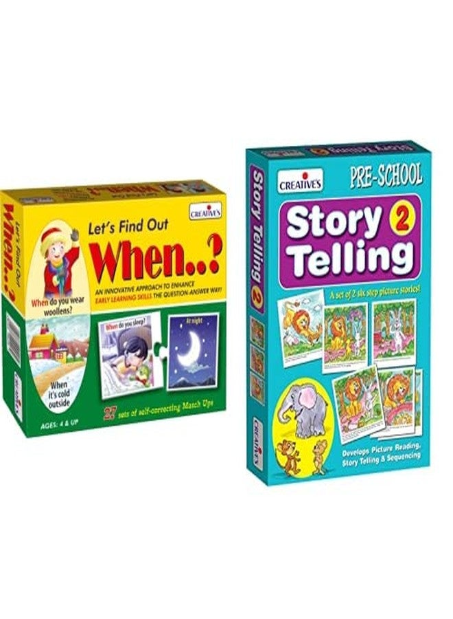 Creative Educational Aids P. Ltd. Adult Let's Find Out When & Creative Educational Aids 0613 Story Telling Step-By-Step - 2 (6 Steps) Combo - Image 1