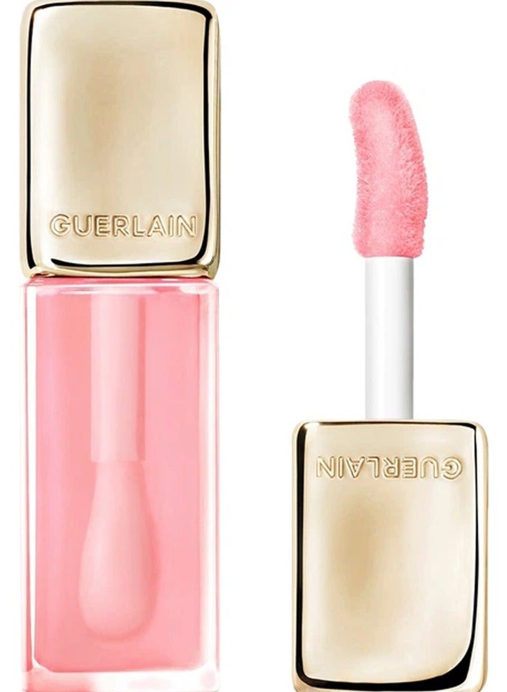 KISSKISS BE GLOW LIP OIL 258 ROSE GLOW - Plumping lip oil color reviving 24h hydration