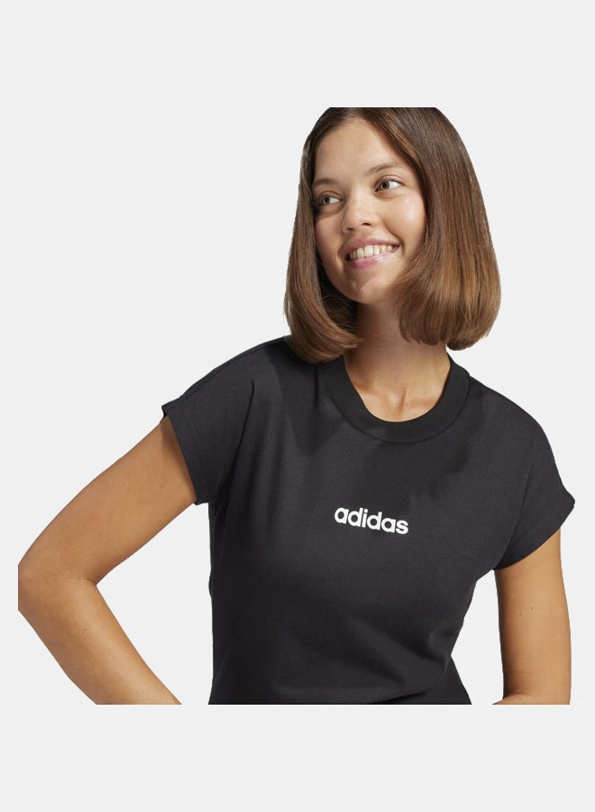 Adidas essentials linear cotton women's graphic t-shirt - Image 3