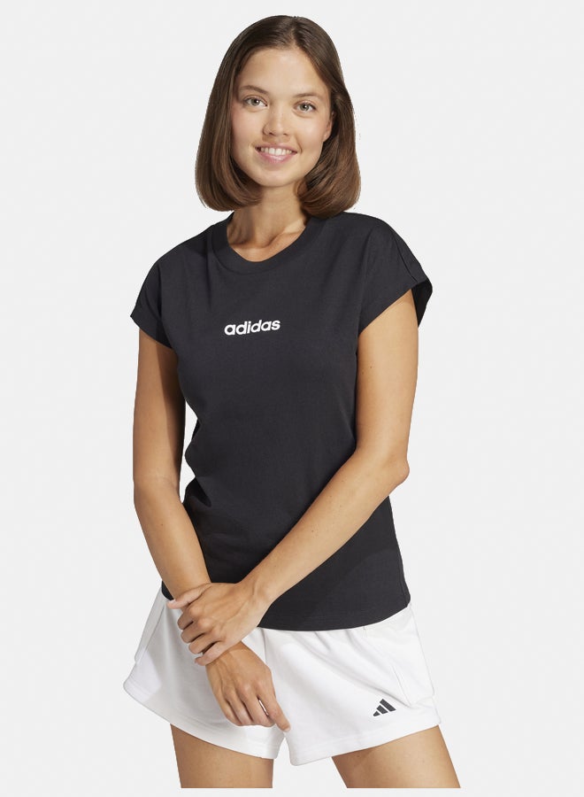 Adidas essentials linear cotton women's graphic t-shirt - Image 1