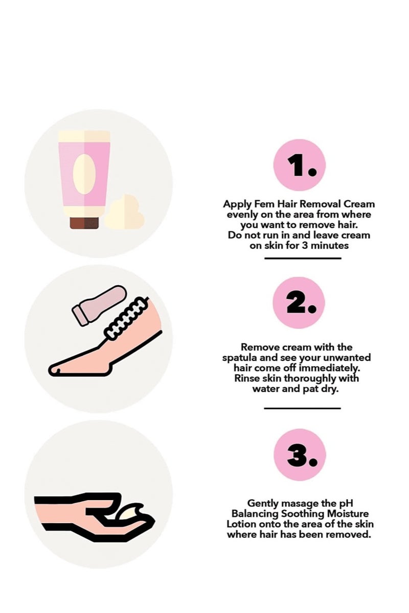 fem Rose Skin  Softeing Hair Removal Cream For Sensitive Skin 120g - Image 5