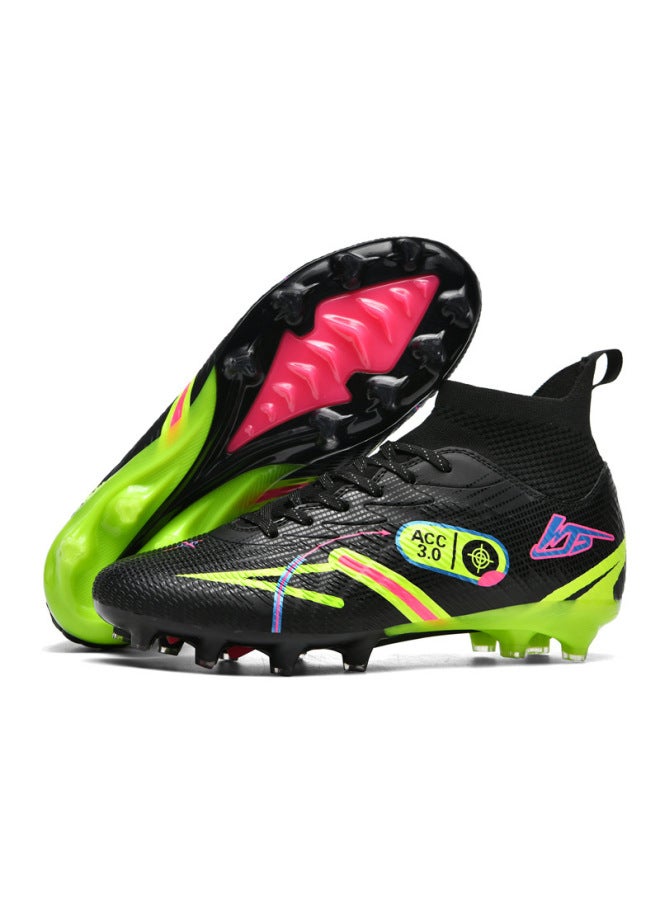 W30 1 Long Nails Black Xiyin Helping To Soccer Shoes For Men's And Women's High-heeled Students Spike Competition Training Sneaker