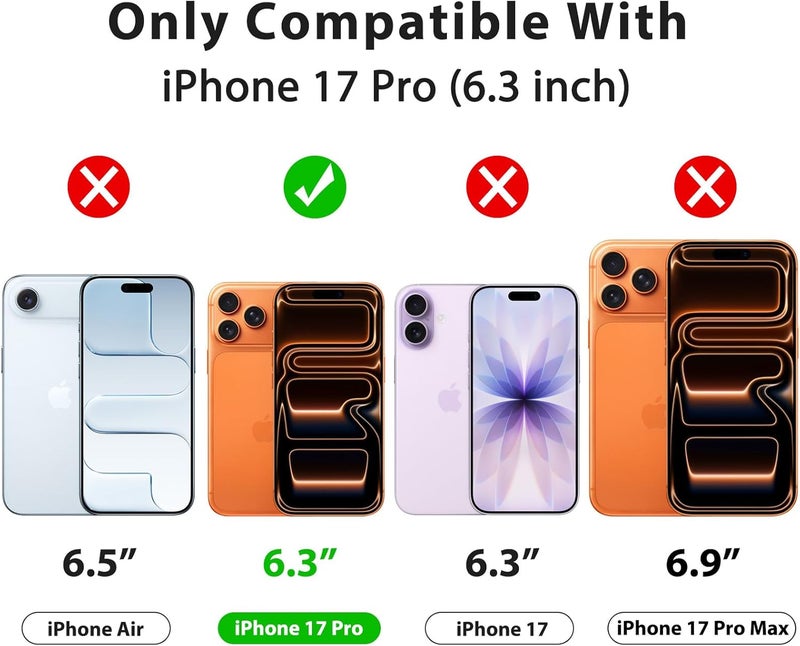 Demark Matte Case for iPhone 17 Pro,Frosted Translucent Back Phone Cover,Shockproof Drop Protection Cover for iPhone 17 Pro Case (iphone 17 Pro) - Image 4