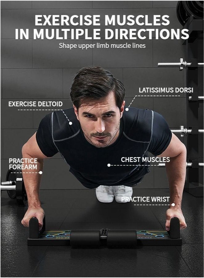 كِينْسُون لوحة رفع مطورة، حوامل دفع متعددة الوظائف مع شريط الجلوس لتدريب القوة، لوحة رفع معدات التمرين مع أشرطة مقاومة، معدات تدريب القوة، اللياقة البدنية المنزلية - Image 3