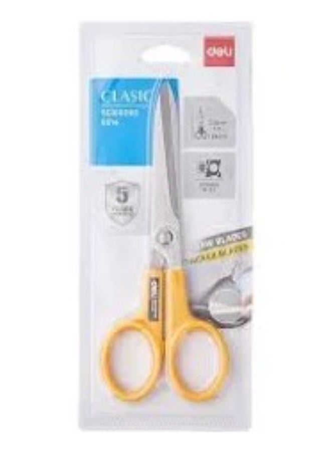 Deli Classic Scissors 0603 – 170mm Stainless Steel Office Scissor with Ergonomic Grip for Paper, Craft & General Use - Image 1