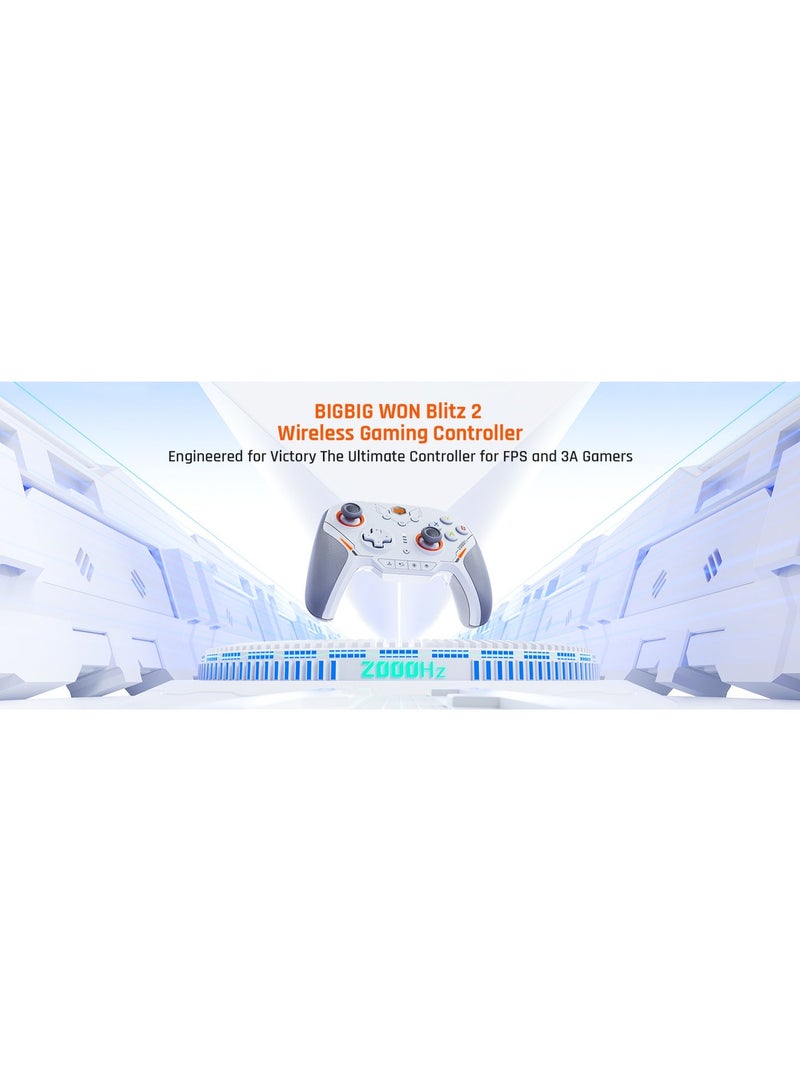 BIGBIG WON Professional Gamepad BIGBIG WON BLITZ 2 Pro Gaming Controller 2.4G, Bluetooth, Wired connected for Switch / PC /Android / iOS, 0 Deadzone ALPS Joystick, One-Button Wake Up, 1000mAh Battery, 6-Axis Gyroscope, NFC, 4 More Buttons, Anti-Slip Rubberized Grip - Image 3