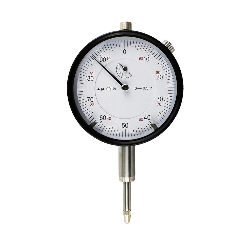 HFS (R) 0-1/2" Dial Indicator Lathe Tool High Precision, 0.5" Measuring Range, 0.001" Graduation Interval - Image 1