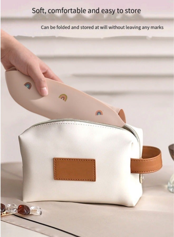 مريلة أطفال بنمط زهور، مريلة مقاومة للماء، مريلة أطفال من السيليكون، جيب أرز، مريلة أطفال - Image 5