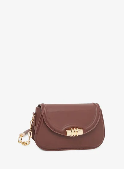 ستايلي حقيبة كتف بتفاصيل إبزيم وحزام سلسلة