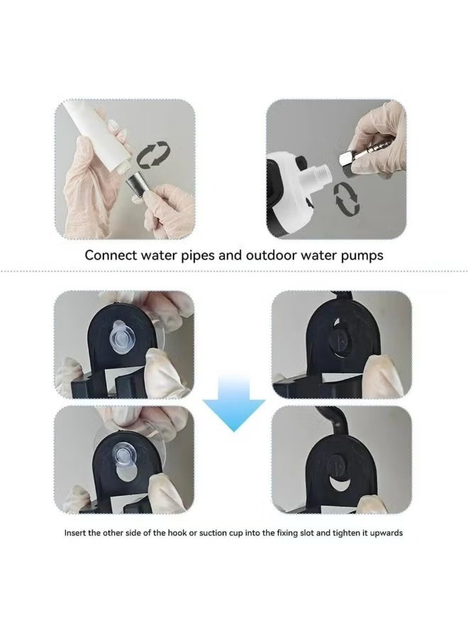 A ZONE Portable Electric Shower – Rechargeable Multi-Functional Outdoor Shower with Dual Camping Shower Heads & Water Filter, Compact Handheld Shower for Travel, Camping, Baby Care, Pets & Home - Image 4