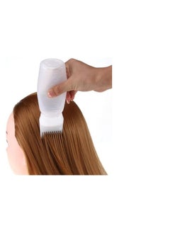 Purederm Applicator Bottle for Hair Dye Bottle Applicator Brush with Graduated Scale Pink and White  - Image 5
