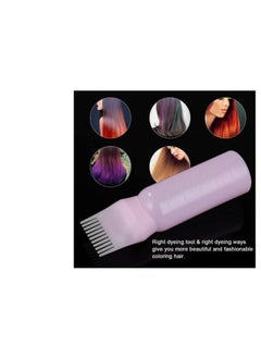 Purederm Applicator Bottle for Hair Dye Bottle Applicator Brush with Graduated Scale Pink and White  - Image 4
