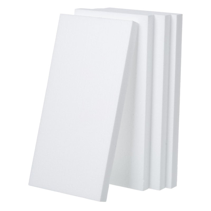 Crafare 4 Pack Craft Foam Blocks 14X7X1in Polystyrene Brick Rectangle for Arts School Projects Sculptures Floral Arrangements Modeling and Centerpieces - Image 1