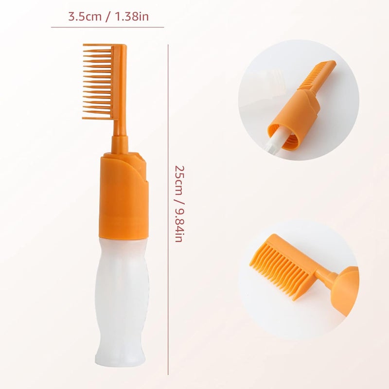 Cozron Cozron 110ml Empty Hair Dye Bottle Hair Dye Applicator Bottle with Comb Hair Dyeing Coloring Conditioning ToolHair Dye Refillable Bottle Hair Color Bottle Pack Of 1 - Image 2