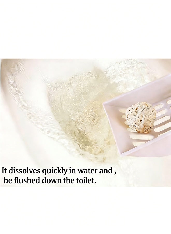 2 حزمة مختلطة بنتونيت توفو قطة القمامة - حبيبات كبيرة طبيعية خالية من الغبار القطة القمامة، عالية الفعالية والقابلة للتحلل الحيوي تجمع القطة القمامة، تجمع بشدة ليس لاصقة للشعر (12L - رائحة الفحم الخيزران) - Image 5