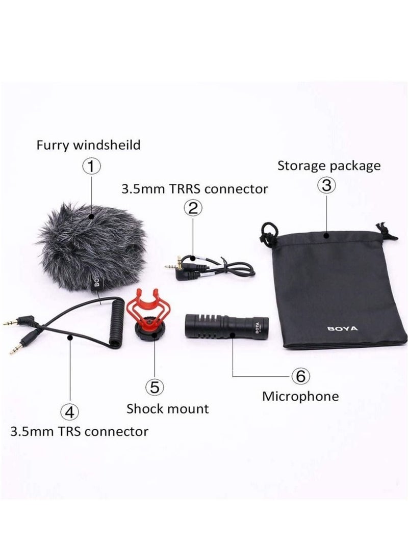 ELTRAZONE BY-MM1 Video Microphone Youtube Vlogging Facebook Livestream Recording Shotgun Mic For Smartphone/Cameras, Wireless 2.4 GHZ 100 Meter Microphone - Image 3
