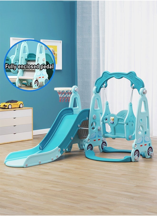 JSAITOYS - Multi-Functional 3 Year Old Playground Baby Kid Swing Slide Set Children Indoor - Image 1