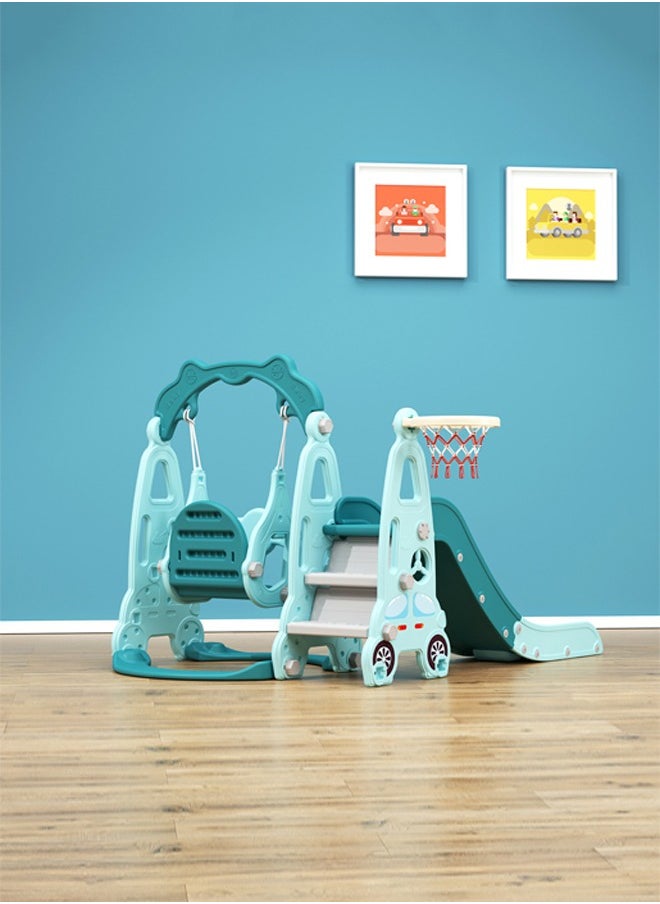 JSAITOYS - Multi-Functional 3 Year Old Playground Baby Kid Swing Slide Set Children Indoor - Image 1