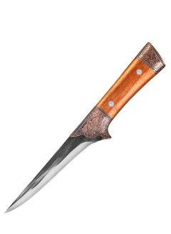 Browning Sharp High Carbon Stainless Steel Boning Knife Meat Cutter Bone Razor Kitchen Knife With Leather Case  - Image 3