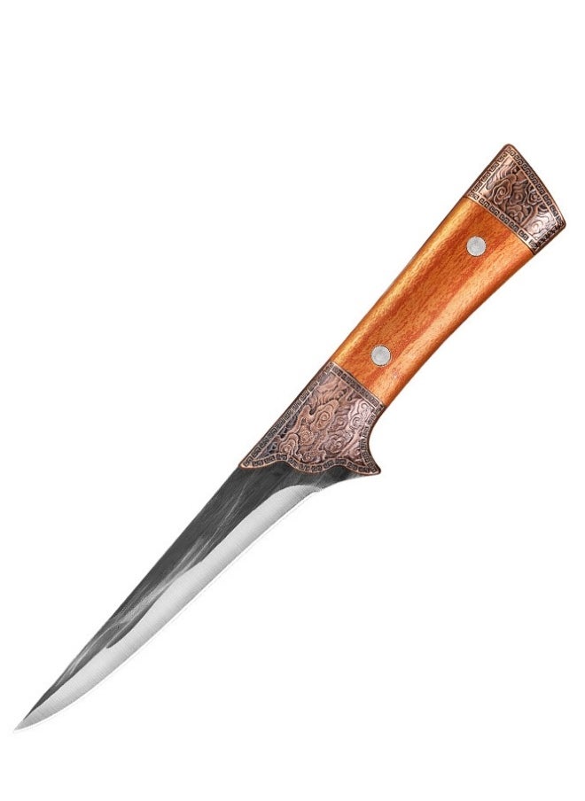 Browning حادة عالية الكربون الفولاذ المقاوم للصدأ سكين نزع العظم اللحوم القاطع العظام الحلاقة سكين المطبخ مع حقيبة جلدية  - Image 3