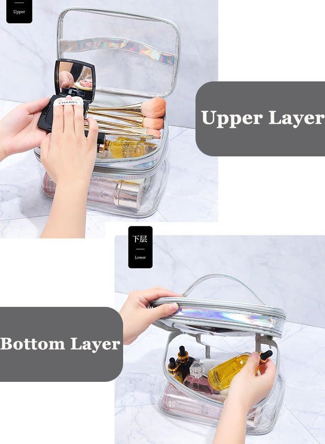 حقيبة مستحضرات التجميل المقاومة للماء بطبقة مزدوجة - Image 4