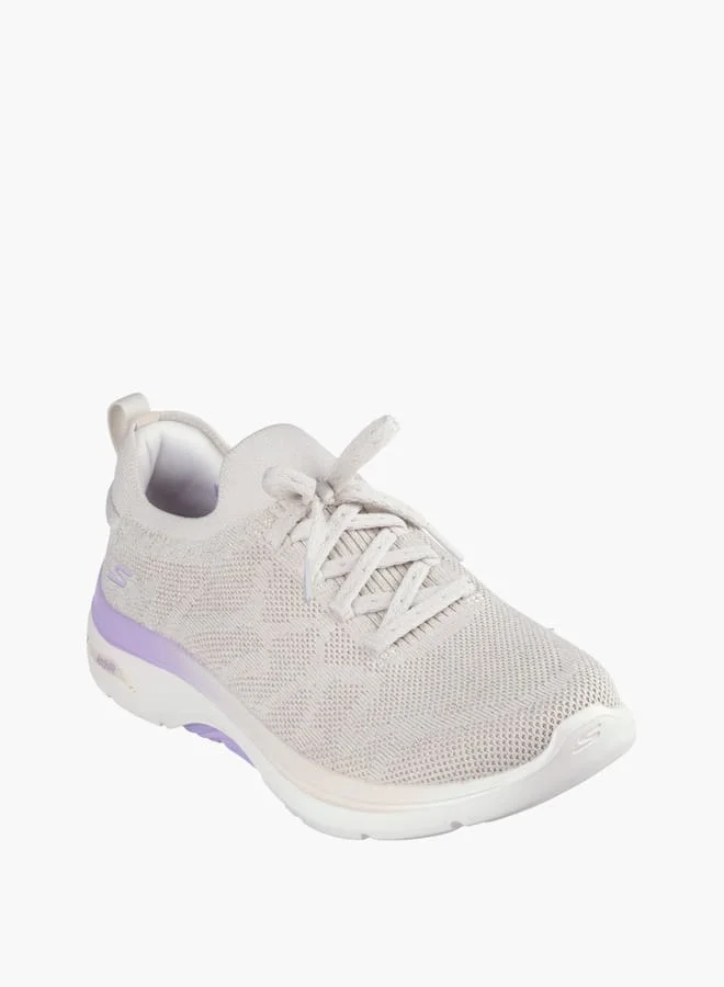 SKECHERS Women's Mesh Slip-On Sports Shoes with Lace Detail