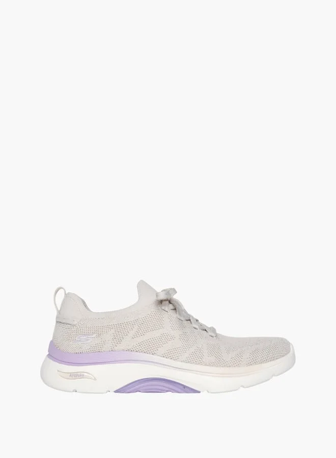 SKECHERS Women's Mesh Slip-On Sports Shoes with Lace Detail