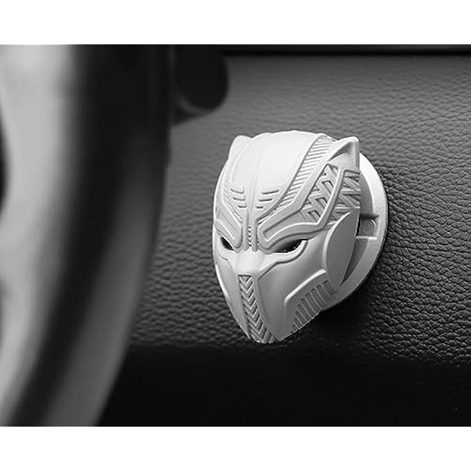 SYOSI Car Push To Start Button Cover  Black Panther Engine Ignition Decoration Universal Start Stop Protective Trim For Vehicle Power Control - Image 3
