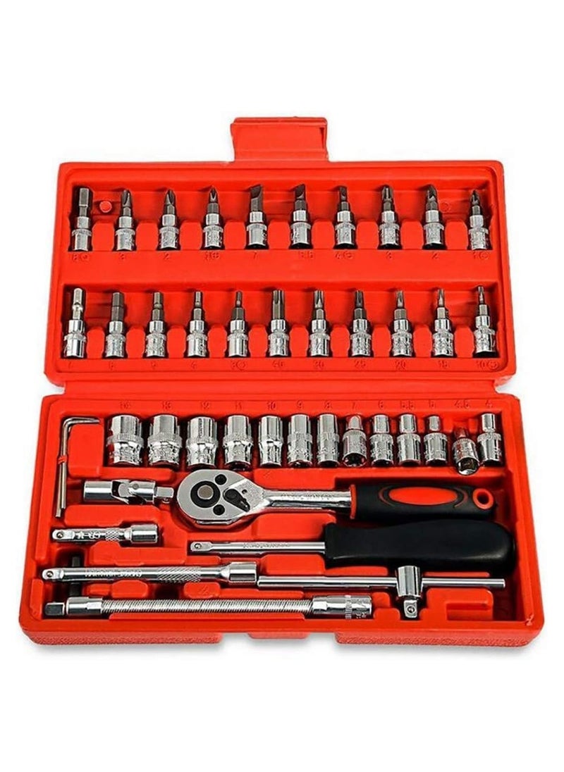 BLOOMING TIME Comprehensive 46-Piece Automotive Professional Tool Set  - Image 2
