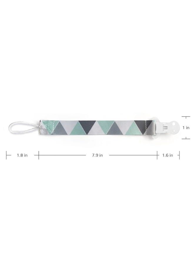 PandaEar Baby Pacifier Clips Solid Color, 4 Pack Universal Holder Leash for Boys and Girls, Perfect for Baby Teething Toys Teethers and (Neutral) - Image 5