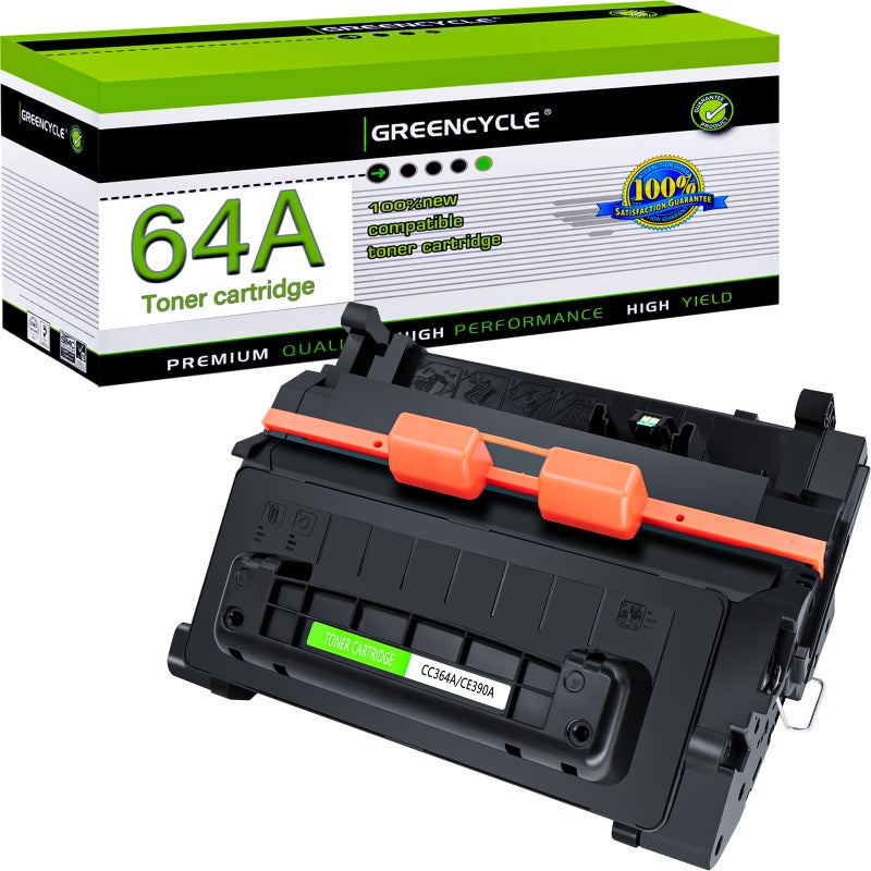 greencycle 64A Compatible Black Toner Cartridge Replacement for HP CC364A for Laserjet P4014 P4014dn P4014n P4015 P4015dn P4015n P4015tn P4015x P4515 P4515n P4515tn Printer Ink Cartridge 1PC