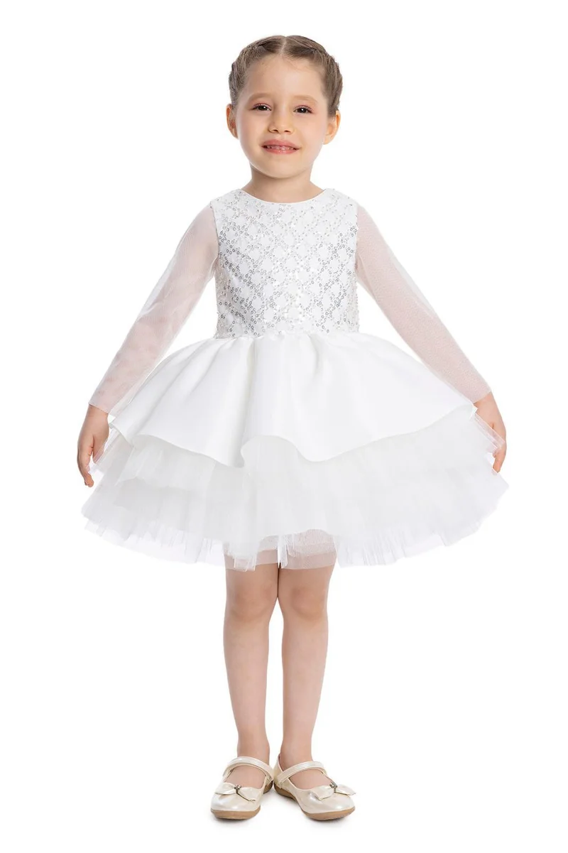 Via Bambino Lovely White Baby Dress 34193