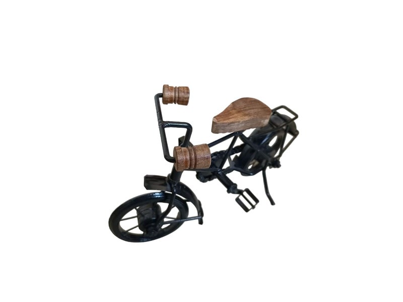 Handcrafted Wrought Iron Miniature Cycle Decorative Iron Toy for Kids and Home Office Decor Ideal Gift  - Image 3