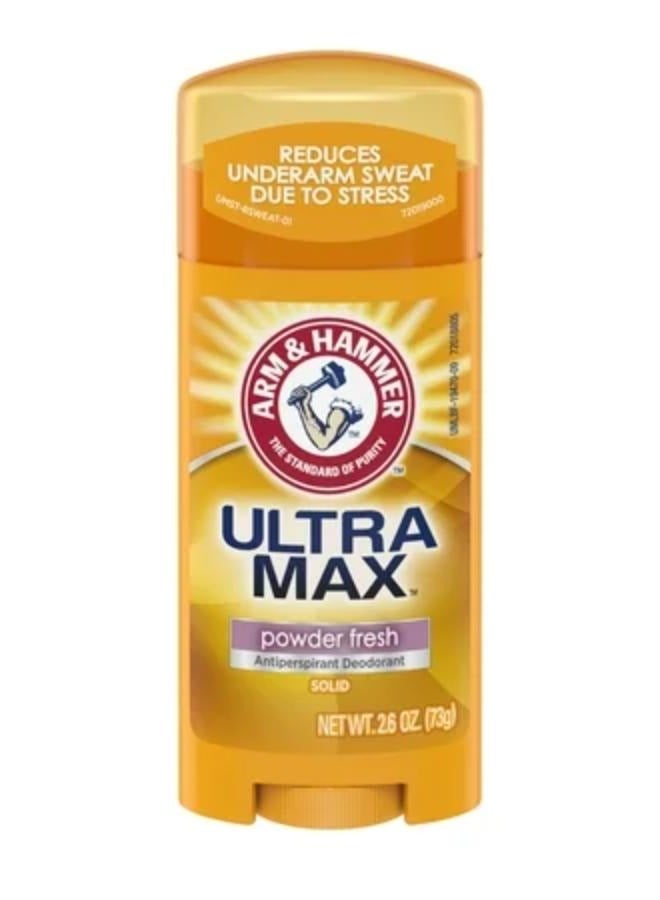 Arm & Hammer Ultra Max Antiperspirant Deodorant Powder Fresh, Solid 73g 