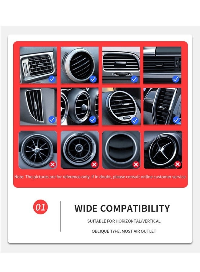 Bukela Car Mount for Iphone Cute, Kawaii Hands Free Vent Phone Holder for Air Vent Dashboard Windshield Compatible with iPhone 12 Pro Max/XR/XS/X/11/8/7 Plus/6s/Samsung S20 Ultra/Note 10/S8 Plus/S7 Edge - Image 5