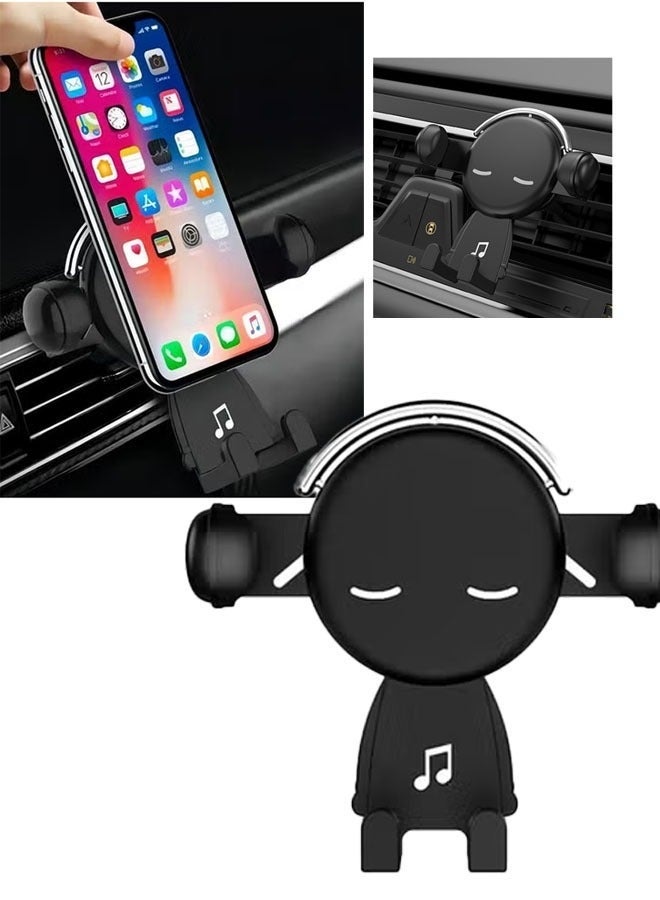 Bukela Car Mount for Iphone Cute, Kawaii Hands Free Vent Phone Holder for Air Vent Dashboard Windshield Compatible with iPhone 12 Pro Max/XR/XS/X/11/8/7 Plus/6s/Samsung S20 Ultra/Note 10/S8 Plus/S7 Edge - Image 1