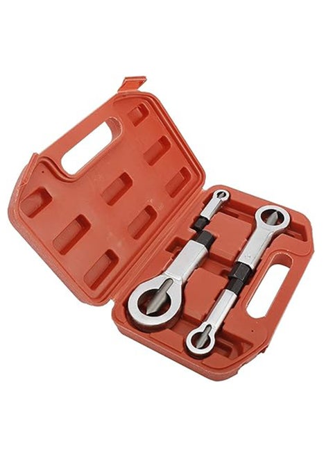 Nut Slitting Set, 4 Pieces Heavy Duty Broken Damaged Nut Removal Slitting Tools, 4 Sizes 9-12mm/12-16mm/16-22mm/22-27mm Nut Remover Extractor Tools